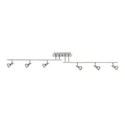 Access - 52043-BS - Viper - Six Light Semi-Flush Mount - Brushed Steel