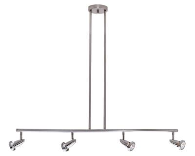 Access - 52224-BS - Four Light Semi-Flush or Pendant - Brushed Steel