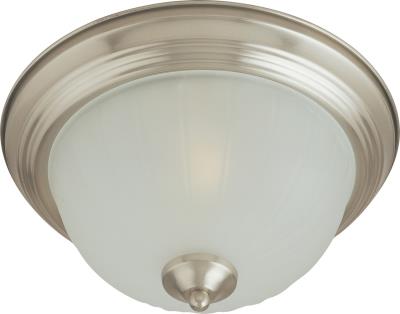 Essentials - 583x - Three Light Flush Mount - Satin Nickel