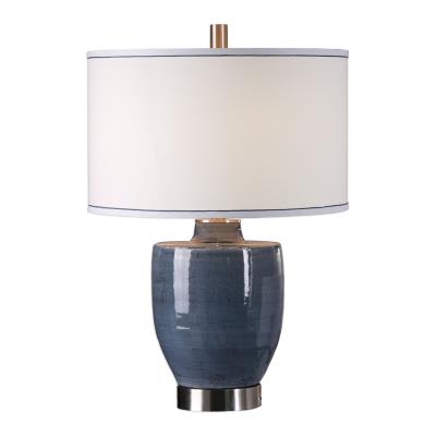 One Light Table Lamp - Brushed Nickel