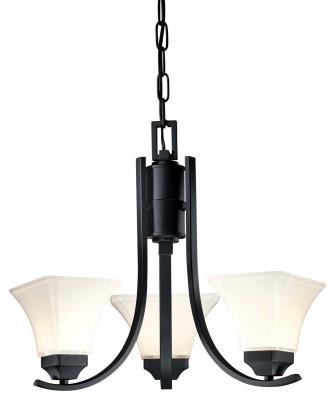 Agilis - Three Light Chandelier - Coal