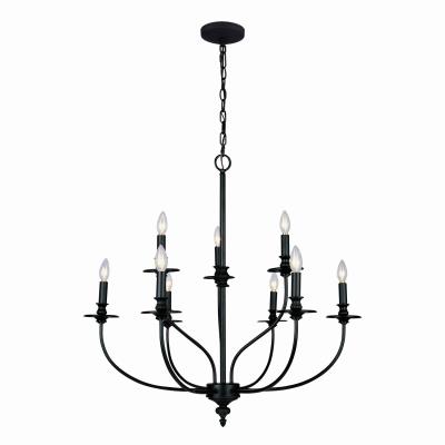 Nine Light Chandelier - Oil Rubbed Bronze