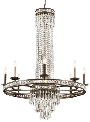 Crystorama - 5268-EB-CL-MWP - Mercer - 12 Light Chandelier - English Bronze