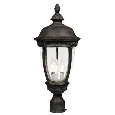 Knob Hill DC - Three Light Outdoor Pole/Post Lantern - Sienna