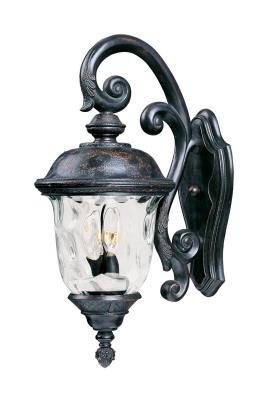 Carriage House DC - Three Light Outdoor Wall Lantern - Oriental Bronze