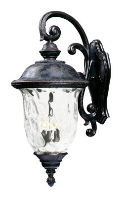 Three Light Outdoor Wall Lantern - Oriental Bronze