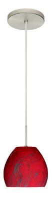 Besa - 1BT-4122MA-SN - Bolla - One Light Pendant - Satin Nickel