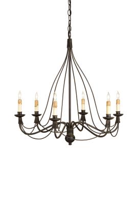 Six Light Chandelier - Blacksmith