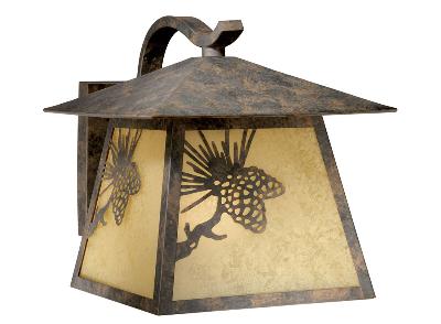 Vaxcel - OW50513OA - Whitebark - One Light Outdoor Wall Mount - Olde World Patina