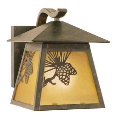 Vaxcel - OW50573OA - Whitebark - One Light Outdoor Wall Mount - Olde World Patina