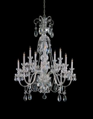 Crystorama - 5020-CH-CL-MWP - Traditional Crystal - Ten Light Chandelier - Polished Chrome