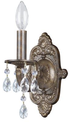 Crystorama - 5021-VB-CL-SAQ - Paris Market - One Light Wall Sconce - Venetian Bronze