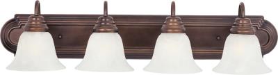 Essentials - 801x - Four Light Bath Vanity - Oil Rubbed Bronze