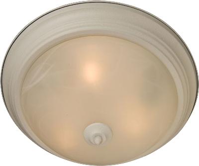 Essentials - 584x - One Light Flush Mount - Textured White