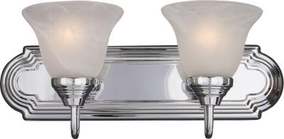 Two Light Bath Vanity - Polished Chrome