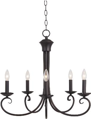 Maxim - 70005OI - Loft - Five Light Chandelier - Oil Rubbed Bronze