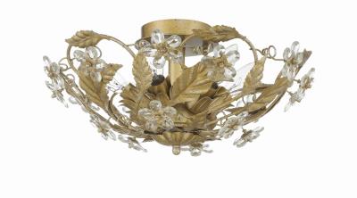 Crystorama - 5316-GL - Paris Market - Six Light Semi Flush Mount - Gold Leaf