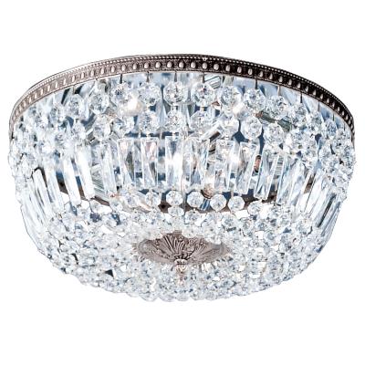 Classic Lighting 52208 MS SC Crystal Baskets Flush/Semi-Flush Mount Light Classic Lighting 52208 MS SC Crystal Baskets Flush/Semi-Flush Mount Light