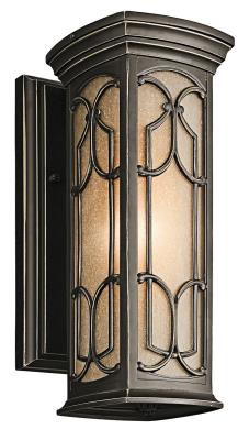 Kichler - 49226OZ - Franceasi - One Light Outdoor Wall Mount - Olde Bronze