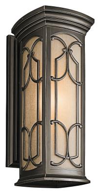 Kichler - 49228OZ - Franceasi - One Light Outdoor Wall Mount - Olde Bronze