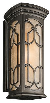 Kichler - 49229OZ - Franceasi - One Light Outdoor Wall Mount - Olde Bronze