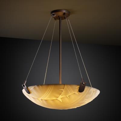 Justice Designs - PNA-9621-35-BANL-DBRZ - Porcelina - Three Light Pendant - Dark Bronze