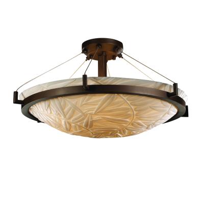 Justice Designs - PNA-9682-35-BMBO-DBRZ - Porcelina - Six Light Semi-Flush Mount - Dark Bronze