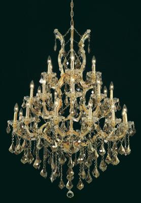 Elegant Lighting - 2800D38G-GT/RC - 28 Light Chandelier - Gold