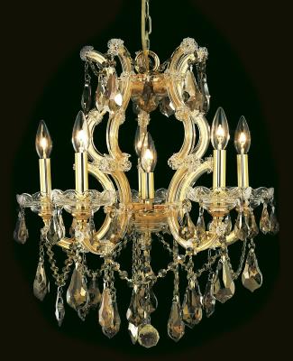 Elegant Lighting - 2801D20G-GT-RC - Maria Theresa Gold - Six Light Chandelier - Gold