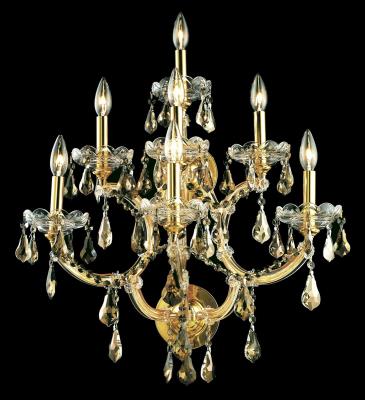 Elegant Lighting - 2801W7G-GT-RC - Maria Theresa Gold - Seven Light Chandelier - Gold