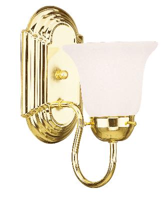 One Light Bath Vanity - Polished Brass