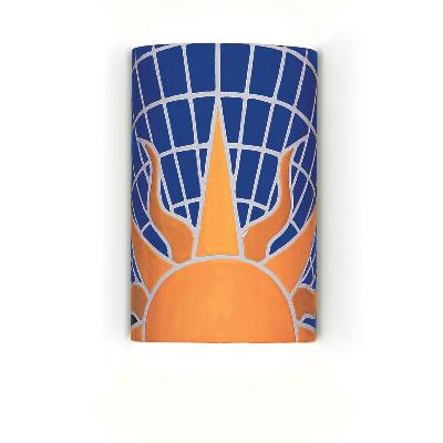 A19 M20306-CO Solar One Light Wall Sconce Bulb Type: Incandescent, Wet Location Single Socket: No