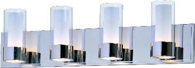 Maxim - 23074CLFTPC - Silo - Four Light Bath Vanity - Polished Chrome