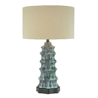 One Light Table Lamp - Multi-Colored