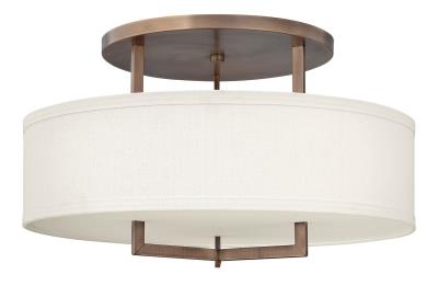 Hinkley Canada - 3211BR - Hampton - LED Semi-Flush Mount - Brushed Bronze