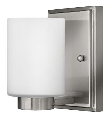 One Light Bath Sconce - Brushed Nickel