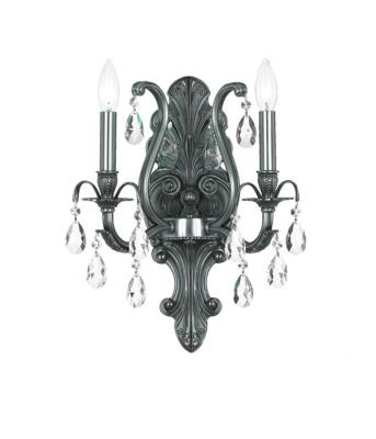 Crystorama - 5563-PW-CL-S - Dawson - Two Light Wall Sconce - Pewter