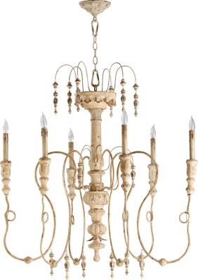 Quorum Canada - 6206-6-70 - Salento - Six Light Chandelier - Persian White