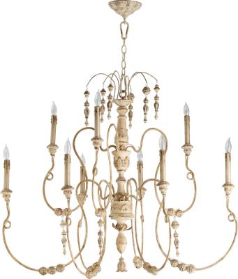 Magnolia Lighting Nine Light Chandelier Persian White