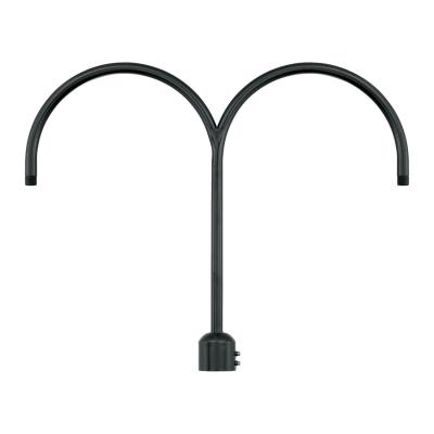 Two Light Post Adapter - Satin Black