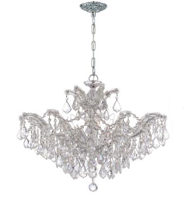 Crystorama - 4439-CH-CL-SAQ - Maria Theresa - Six Light Chandelier - Polished Chrome