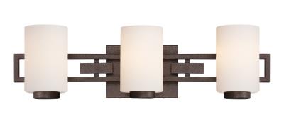 Del Ray - Three Light Bath Bar - Flemish Bronze