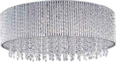 ET2 - E23132-10PC - Ten Light Flush Mount - Polished Chrome