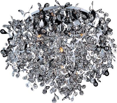 Comet - Seven Light Flush Mount - Polished Chrome