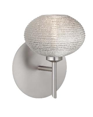 Besa - 1SW-5612GL-SN - Lasso - One Light Wall Sconce - Satin Nickel