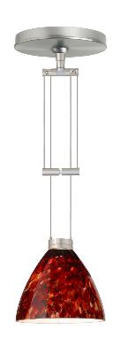 Mia - One Light Pendant - Satin Nickel