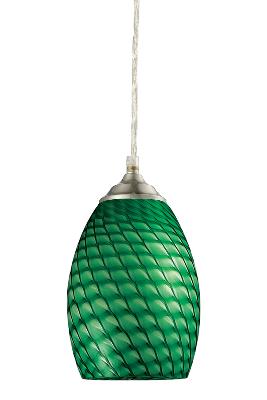 One Light Pendant - Brushed Nickel