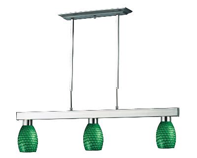 Three Light Billiard - Brushed Nickel