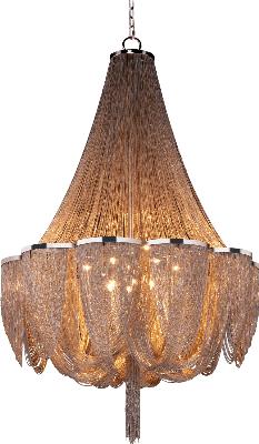 LED Chandelier - Polished Nickel