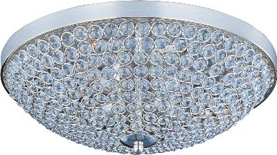 LED Flush Mount - Plated Silver